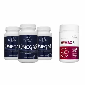 Kit 3 Ômega 3 + Vemax